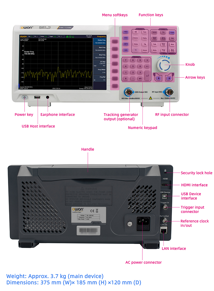 Taşınabilir Spektrum Analizörü - Spectrum Analyzer Tracking Generator 1.5Ghz incelemesi ve fiyatı