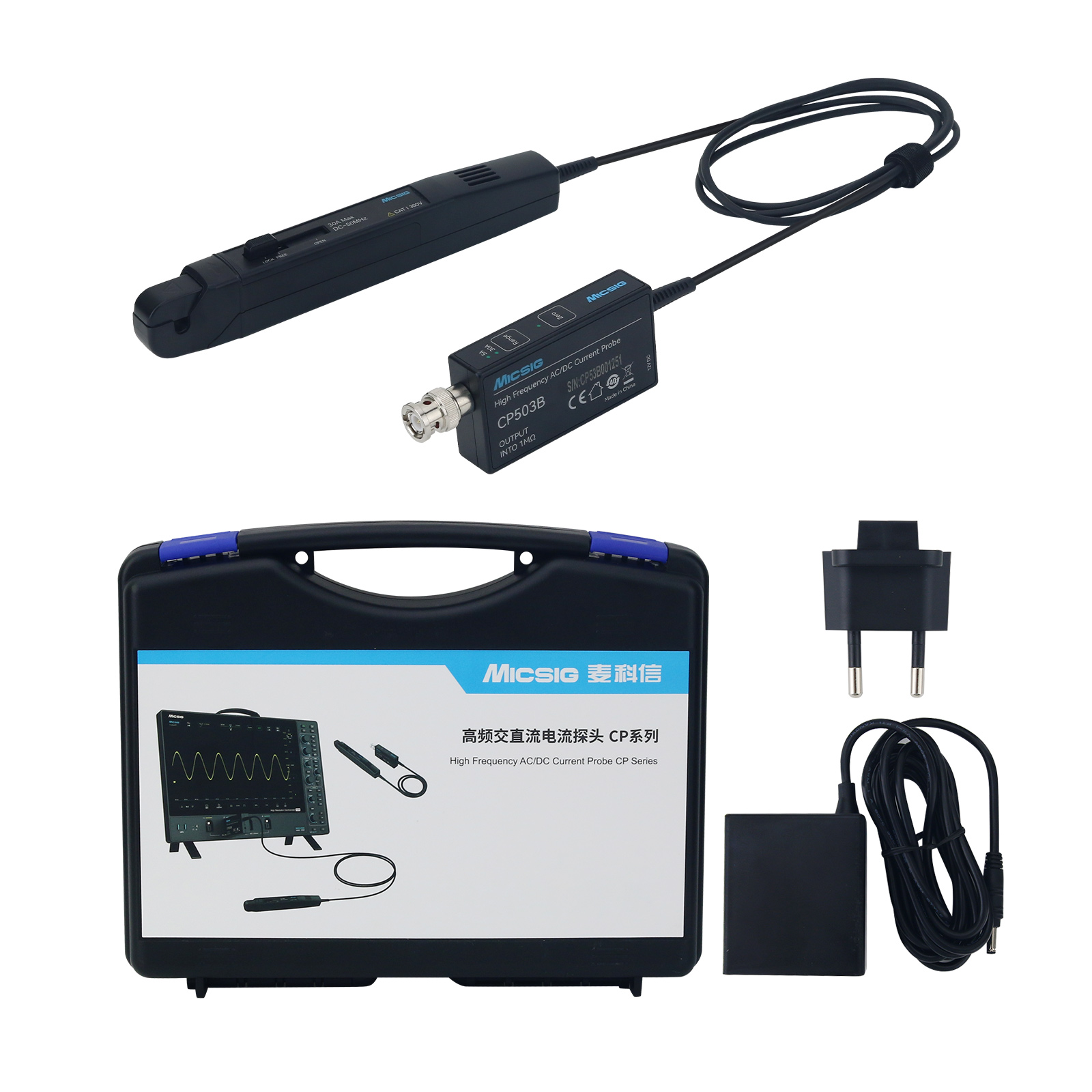 Micsig CP503B 50MHz 5A/30A Çif - Current Probe Ac Dc 50Mhz Oscilloscope incelemesi ve fiyatı